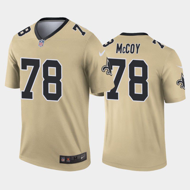 Men New Orleans Saints #78 Erik Mccoy Nike Gold Inverted Legend NFL Jersey->new orleans saints->NFL Jersey